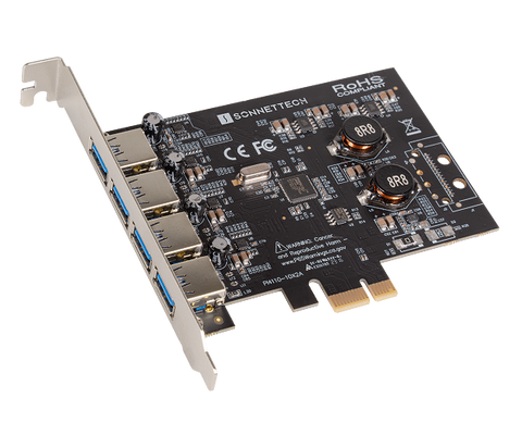 Allegro Type A USB 3.2 PCIe 4-Port Card (4-ports • USB-A 5Gbps/USB 3.2 Gen 1 • USB charging)