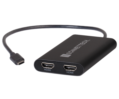 USB-C DisplayLink Dual 4K 60Hz HDMI Adapter (with PD Passthrough)