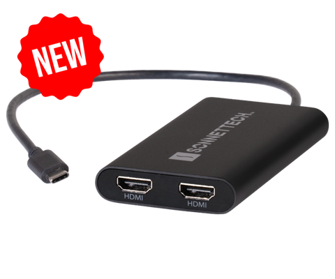 USB-C to Dual 4K 60Hz HDMI Adapter With PD Passthrough