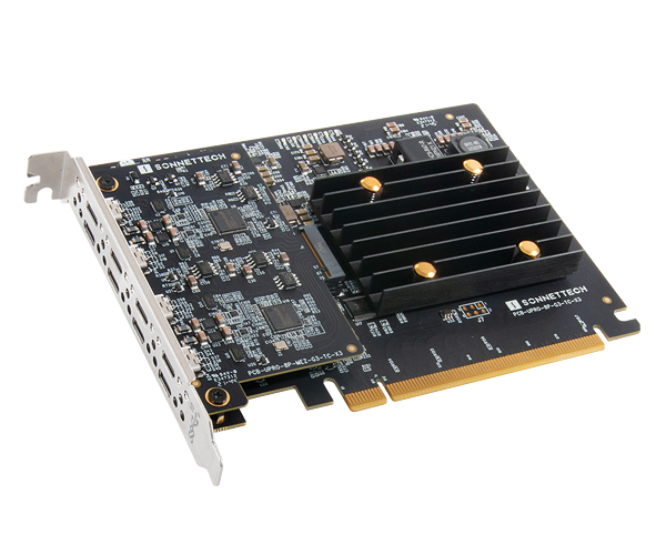 Allegro Pro USB-C 8-Port PCIe Card (8 ports • Four USB 3.2 controllers • x8 PCIe 3.0 bridge chip • Delivers full 10Gbps per port)