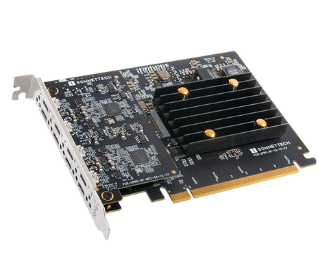 Allegro Pro USB-C 8-Port PCIe Card (Pro Series USB 3.2 PCIe Card with Four USB 3.2 Controllers and x8 PCIe 3.0 Bridge Chip to Deliver Full 10Gbps Per Port)