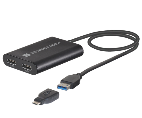 USB 3 DisplayLink Dual 4k 60Hz HDMI Adapter