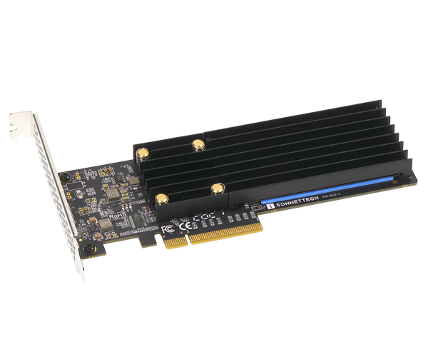 Sonnet M.2 2x4 Low-profile PCIe Card (Two M.2 NVMe SSD slots • Add your own SSDs up to 16TB)