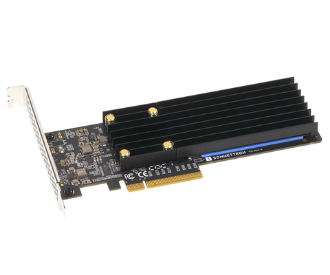Sonnet M.2 2x4 Low-profile PCIe Card (Two M.2 NVMe SSD slots • Add your own SSDs up to 16TB)