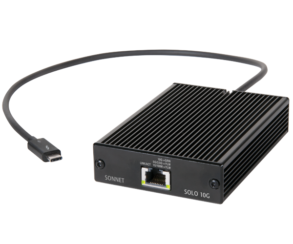 Solo10G Thunderbolt Adapter (Single-port 10GbE Adapter with One Solo10G Thunderbolt Adapter (Single-port 10GbE Adapter with One