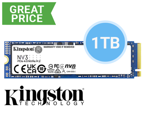 Kingston NV3 PCIe 4.0 SSD - 1TB (Sealed OEM Package)