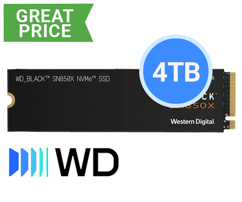 WD_BLACK SN850X NVMe SSD - 4TB (Retail Package)