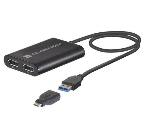 USB 3 DisplayLink Dual 4k 60Hz DisplayPort Adapter
