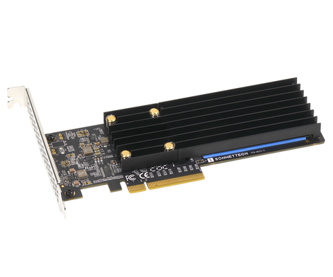 Sonnet M.2 2x4 Low-profile PCIe Card (Two M.2 NVMe SSD slots • Add Your Own SSDs Up to 16TB)