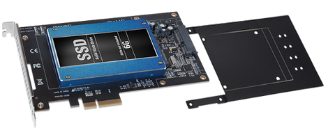 Tempo SSD PCIe Card (High-performance 6Gb/s SATA 2.5-inch SSD PCIe card • Add your own SSDs)