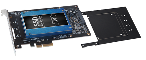 Tempo SSD (High-performance 6Gb/s SATA 2.5-inch SSD PCIe card • Add your own SSDs)