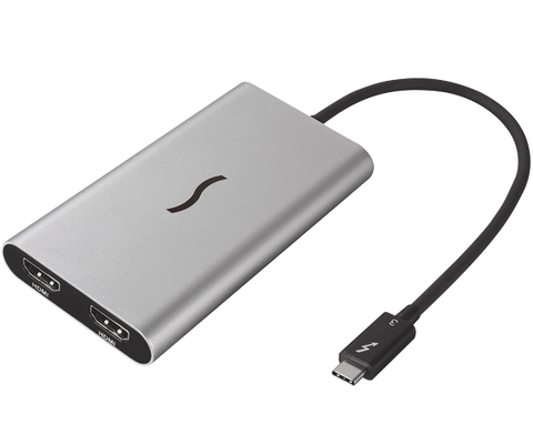 Thunderbolt Dual HDMI Adapter (Silver)